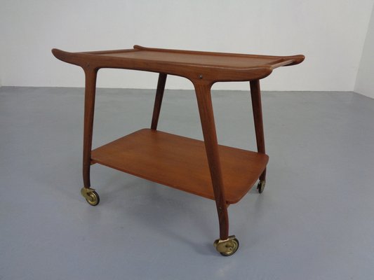 Danish Organic Teak Tea Cart, 1960s-RDW-1369169