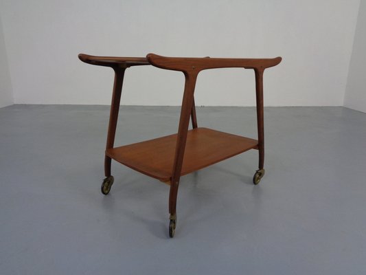 Danish Organic Teak Tea Cart, 1960s-RDW-1369169