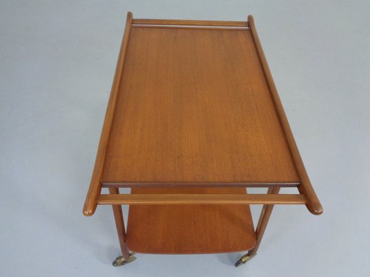 Danish Organic Teak Tea Cart, 1960s-RDW-1369169