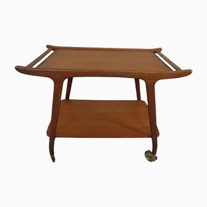 Danish Organic Teak Tea Cart, 1960s-RDW-1369169