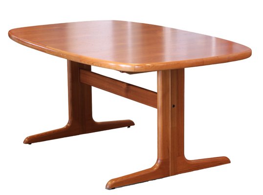 Danish Oval Dining Table in Teak from Skovby Møbelfabrik, 1960s, Set of 3-BPJ-1706441