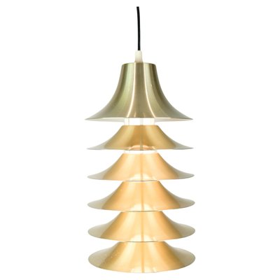 Danish Pendant Lamp in Aluminium, 1970s-UY-1446575