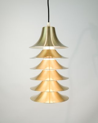 Danish Pendant Lamp in Aluminium, 1970s-UY-1446575