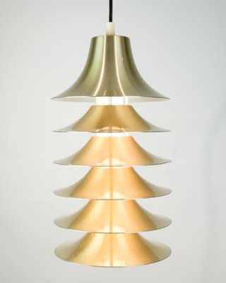 Danish Pendant Lamp in Aluminium, 1970s-UY-1446575