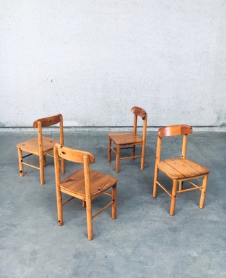 Danish Pine Chairs, 1975, Set of 4-RQV-1316842