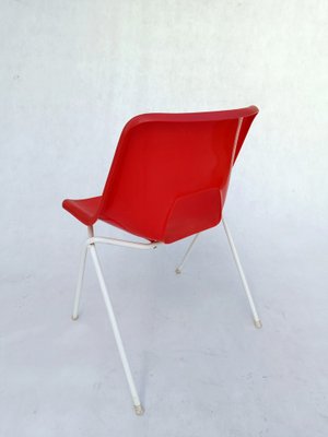 Danish Plastic Red Chairs by Niels Gammelgaard for Ikea, 1984, Set of 4-RFT-1716510