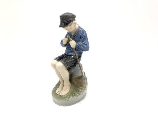 Danish Porcelain Figurine of a Boy With a Stick from Royal Copenhagen-BXB-1191292