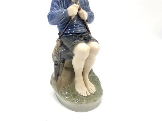 Danish Porcelain Figurine of a Boy With a Stick from Royal Copenhagen-BXB-1191292