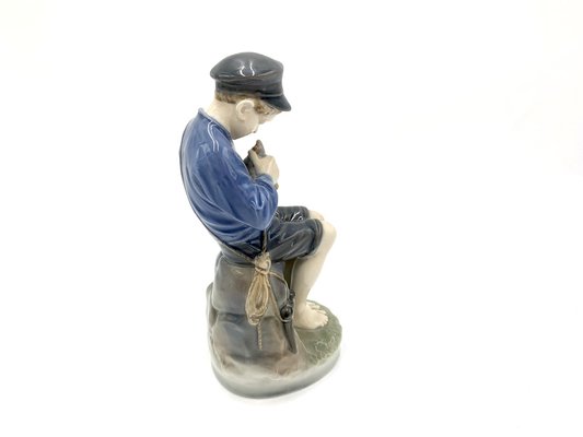 Danish Porcelain Figurine of a Boy With a Stick from Royal Copenhagen-BXB-1191292