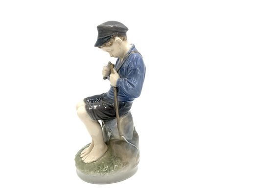 Danish Porcelain Figurine of a Boy With a Stick from Royal Copenhagen-BXB-1191292