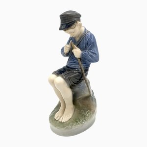 Danish Porcelain Figurine of a Boy With a Stick from Royal Copenhagen-BXB-1191292