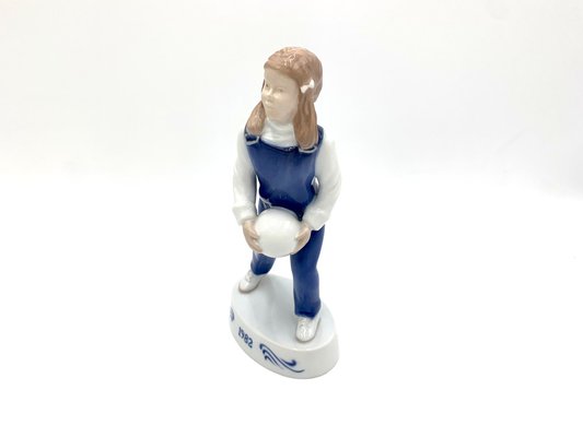 Danish Porcelain Figurine of a Girl With a Ball from Bing & Grondahl, 1982-BXB-1191287