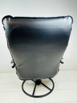 Danish Postmodern Leather Lounge Chair from Kebe, 1980s-WQJ-1115860