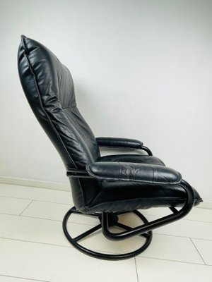 Danish Postmodern Leather Lounge Chair from Kebe, 1980s-WQJ-1115860