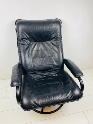 Danish Postmodern Leather Lounge Chair from Kebe, 1980s-WQJ-1115860