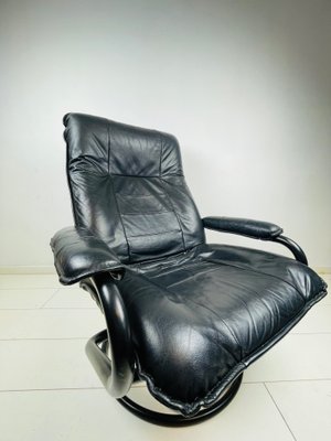 Danish Postmodern Leather Lounge Chair from Kebe, 1980s-WQJ-1115860