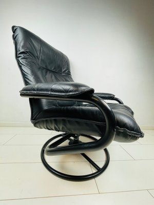 Danish Postmodern Leather Lounge Chair from Kebe, 1980s-WQJ-1115860