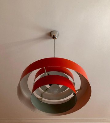 Danish Red Equator Lamp by Jo Hammerborg, 1968-BAF-763541