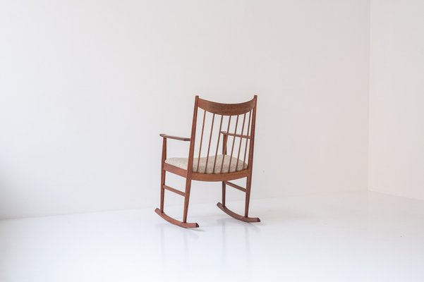 Danish Rocking Chair by Helge Sibast for Sibast, 1960s-VWQ-1794270