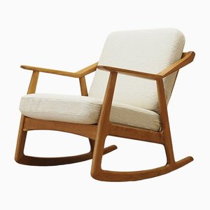 Danish Rocking Chair in Oak by H. Brockmann Petersen for Randers Furniture Factory, 1960s-VND-1259186