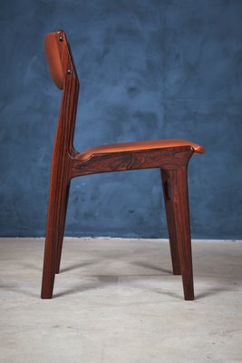 Danish Rosewood and Leather Dining Chairs from NOVA, 1960s, Set of 4-ZGQ-575227