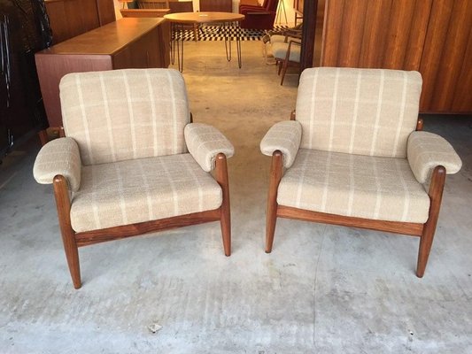 Danish Rosewood and Teak Armchair, 1960s-WSA-831249