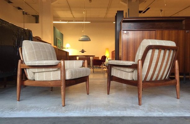 Danish Rosewood and Teak Armchair, 1960s-WSA-831249