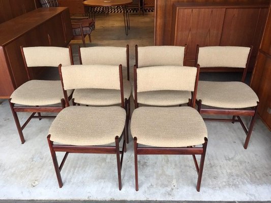 Danish Rosewood Chairs, 1960s, Set of 6-WSA-831284