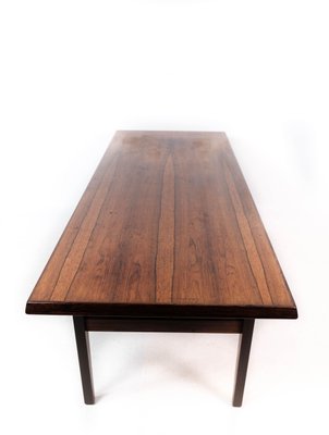 Danish Rosewood Coffee Table with Shelf, 1960s-UY-1000751