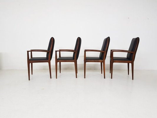 Danish Rosewood Dining Chairs, 1950s, Set of 4-ZO-560465