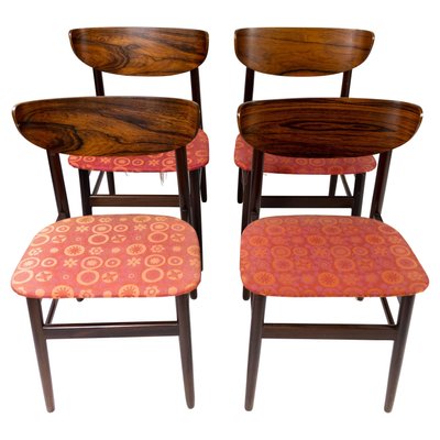 Danish Rosewood Dining Chairs, 1960s, Set of 4-UY-952743