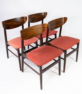 Danish Rosewood Dining Chairs, 1960s, Set of 4-UY-952743