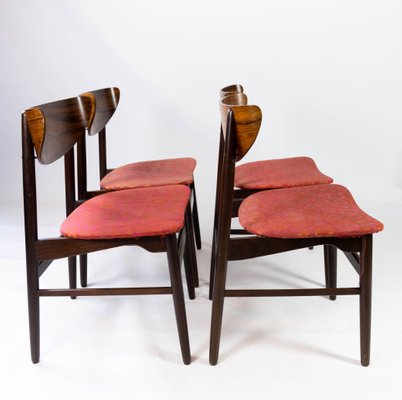 Danish Rosewood Dining Chairs, 1960s, Set of 4-UY-952743