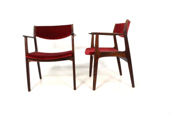 Danish Rosewood Dining Chairs by Henning Kjærnulf for Sorø Stolefabrik, 1960s, Set of 2-GEK-640825