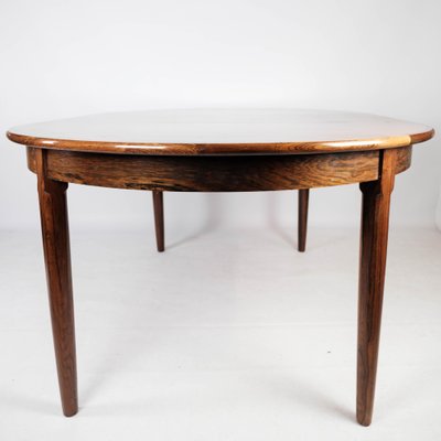 Danish Rosewood Dining Table with Extension, 1960s-UY-999235