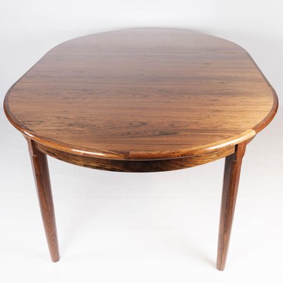 Danish Rosewood Dining Table with Extension, 1960s-UY-999235