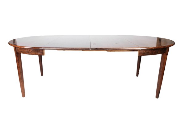 Danish Rosewood Dining Table with Extension, 1960s-UY-999235