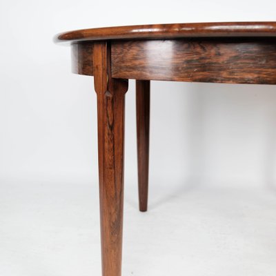 Danish Rosewood Dining Table with Extension, 1960s-UY-999235