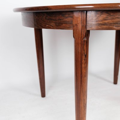 Danish Rosewood Dining Table with Extension, 1960s-UY-999235