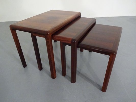 Danish Rosewood Nesting Tables, 1960s, Set of 3-RDW-586419