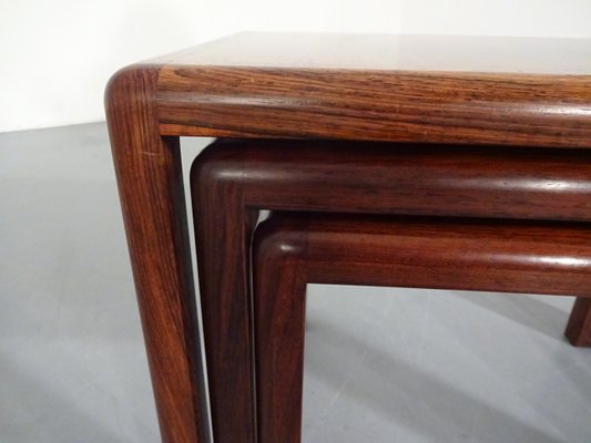 Danish Rosewood Nesting Tables, 1960s, Set of 3-RDW-586419