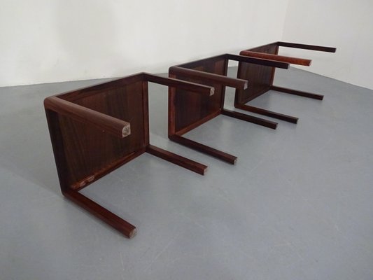 Danish Rosewood Nesting Tables, 1960s, Set of 3-RDW-586419