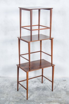 Danish Rosewood Nesting Tables, 1960s, Set of 3-QVY-1128432