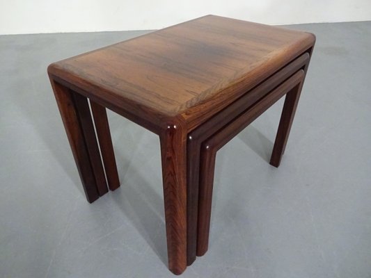 Danish Rosewood Nesting Tables, 1960s, Set of 3-RDW-586419