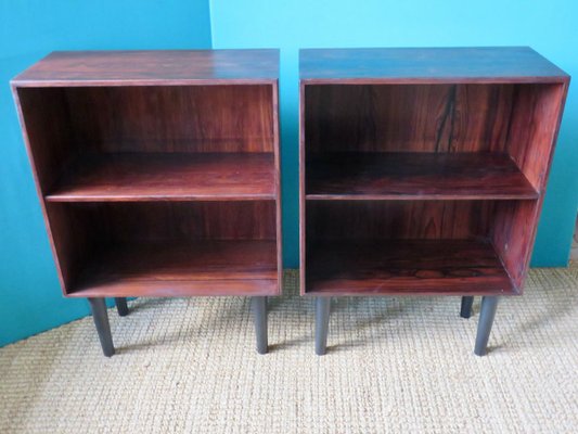 Danish Rosewood Nightstands by Poul Hundevad, 1960s, Set of 2-AC-693179