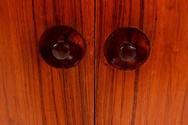 Danish Rosewood Sideboard with Tambour Doors, 1960s-XWB-627726