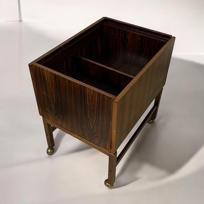 Danish Rosewood Vintage Bar Box Sewing Trolley-DZY-2028115