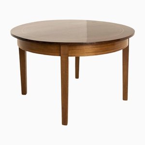 Danish Round Coffee Table in Mahogany, 1960s-UQV-1264073