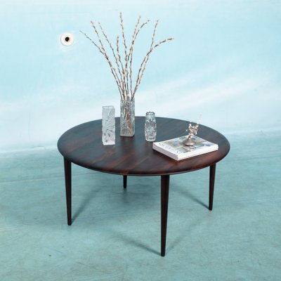 Danish Round Coffee Table in Rosewood from France & Søn-HGA-1352933