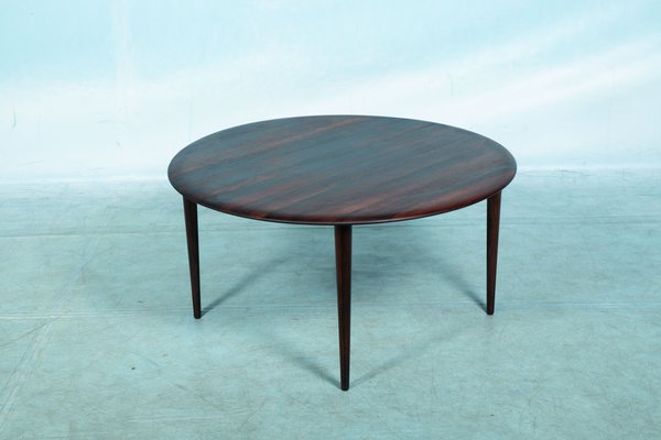 Danish Round Coffee Table in Rosewood from France & Søn-HGA-1352933